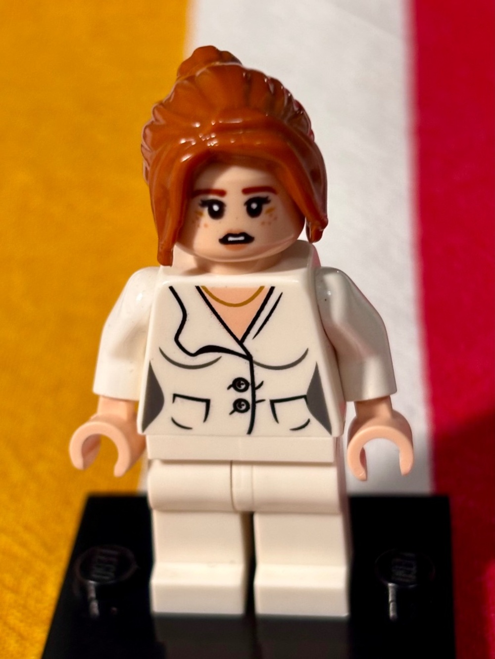 LEGO SUPER HEROES "Pepper Potts" sh0068 with stand. LIKE NEW!